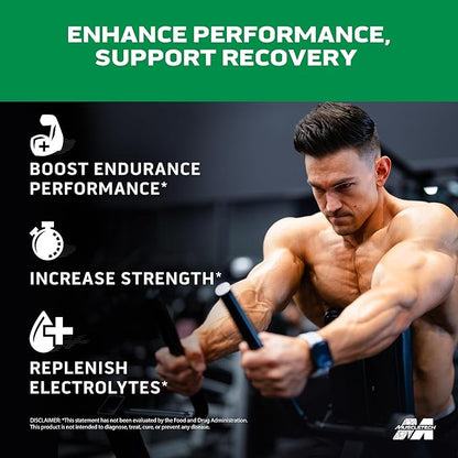 MuscleTech BCAA Powder for Men & Women, Strawberry Watermelon - Amino Acids Nutritional Supplement with Electrolytes for Energy, Muscle Gain & Recovery - Sugar-Free Gym Pre-Workout - 40 Servings