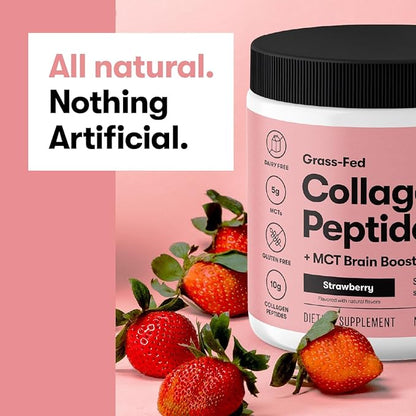 Perfect Keto Collagen Peptides Protein Powder with MCT Oil, Hydrolyzed Collagen, Type I & III Supplement, Gluten Free Grass Fed, Low Carb, Keto Coffee Creamer, Collagen for Women & Men, Salted Caramel