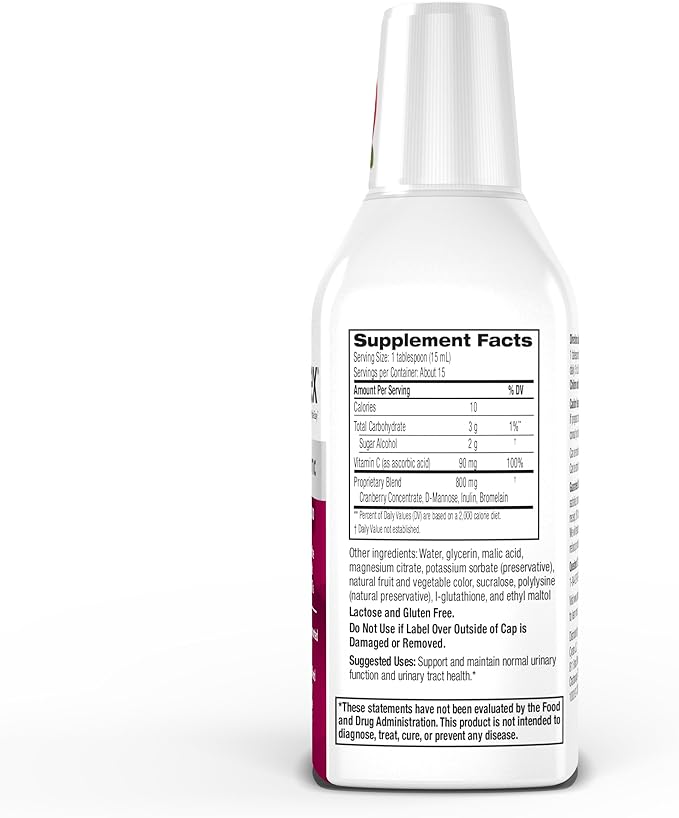 Cystex Urinary Tract Infection Support and Prevention for Men and Women, Cranberry Prebiotic Supplement for UTI Protection & Urinary Health Maintenance, D-Mannose & Vitamin C, 7.6 oz