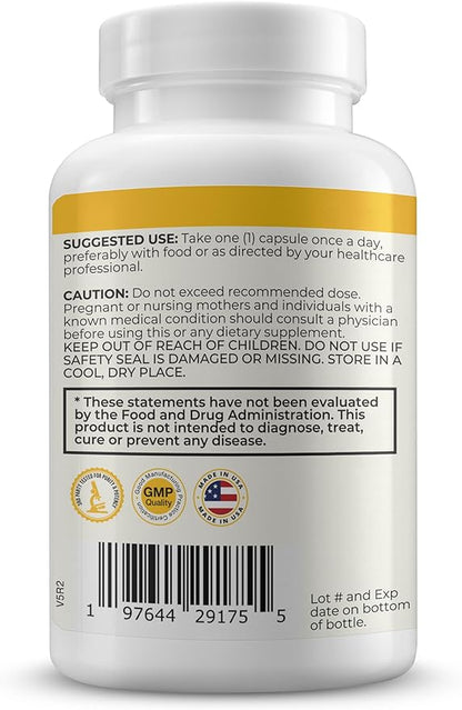 Vitamin D3 K2 Supplement, 5000 IU - Supports Immune and Cardiac Wellness, High Potency, Gluten Free, 60 Capsules