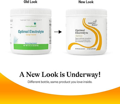 Seeking Health Optimal Electrolyte Powder, Orange Flavor, Healthy Energy and Endurance Support, Promotes Hydration and Healthy Muscles, Vegan and Vegetarian (30 Servings)*