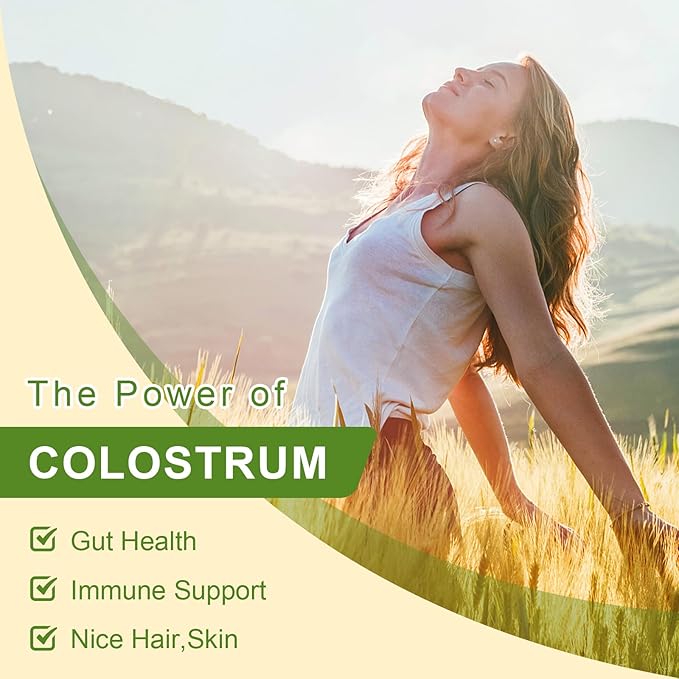 Liposomal Liquid Vitamin D3 K2 + Bovine Colostrum Supplement Capsules