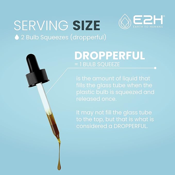 E2H Advanced Immune Defense Supplement - All-Natural Immune Booster - Immune Support Supplements Drops - Contains Holy Basil, Papaya Leaves and Red Banded Polypore - Non-GMO, Vegan (2 Bottles)