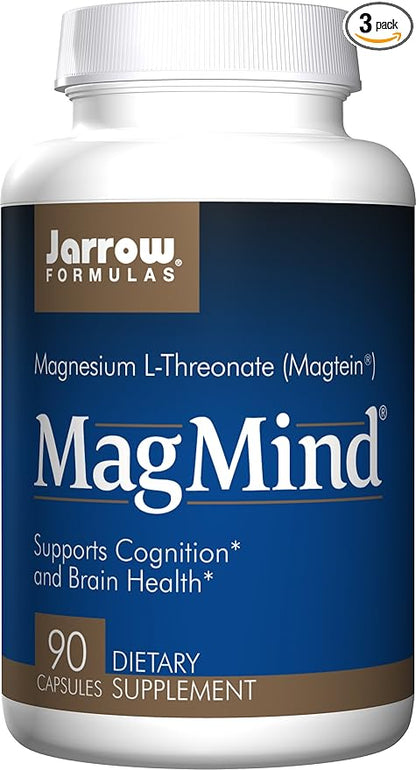 Jarrow Formulas: MagMind Magnesium L-Threonate, 90 caps (3 Pack)