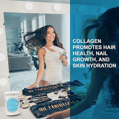 Strong + Sexy Fit Collagen Peptides Plus Powder with Hyaluronic Acid and Vitamin C, Women's Hair, Skin, Nails and Joint Support Supplement, Grass Fed Bovine Collagen, Silly Rabbit, 20-40 SVG