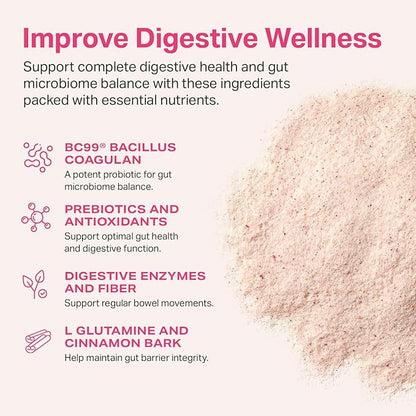 Proper Digestive Wellness & Balance Bundle: Organic Greens & Bloat Relief Drink Mixes with Probiotics, Prebiotics, and Enzymes for Digestive Support and Gut Health