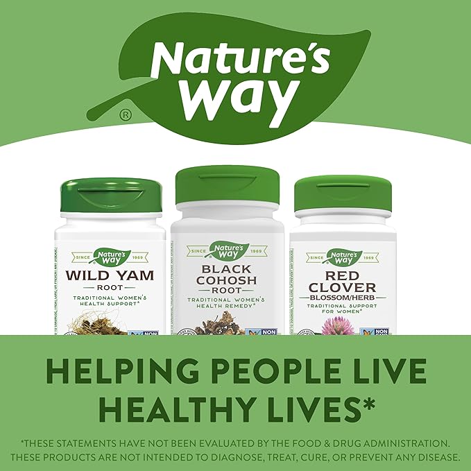 Nature's Way Black Cohosh Root, Traditional Women's Health Remedy*, 540 mg, 100 Vegan Capsules (Pack of 2)