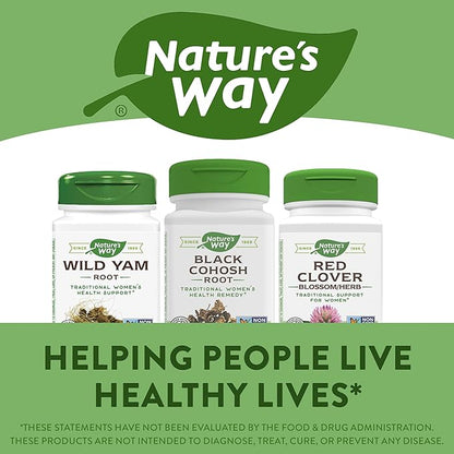 Nature's Way Black Cohosh Root, Traditional Women's Health Remedy*, 540 mg, 100 Vegan Capsules (Pack of 2)