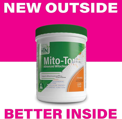 Health Thru Nutrition Mito-Tonic Advanced Mitochondrial Drink Mix | CoQ-10, PQQ, D-Ribose, L-Carnitine & More | Cellular Energy & Cardiac Function Support | Keto Friendly | Non-GMO (30 Servings)