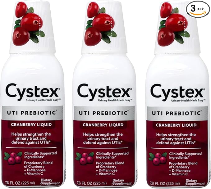 Cystex Urinary Health Maintenance Cranberry 7.6 Fl Oz (Pack of 3)