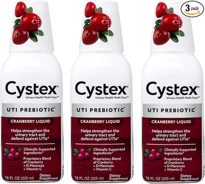 Cystex Urinary Health Maintenance Cranberry 7.6 Fl Oz (Pack of 3)