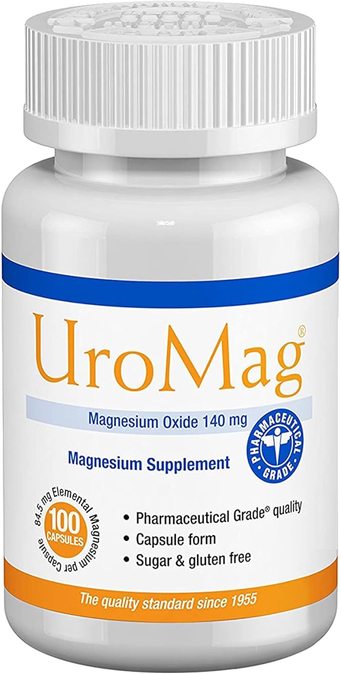Uro-Mag Magnesium Supplement, Magnesium Oxide Dietary Mineral Supplement, 100 Count