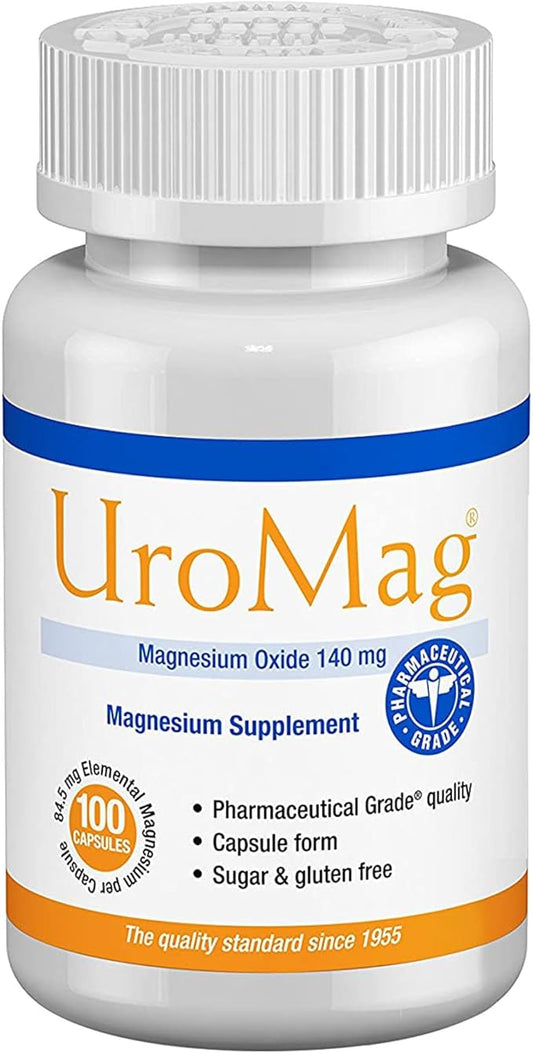 Uro-Mag Magnesium Supplement, Magnesium Oxide Dietary Mineral Supplement, 100 Count