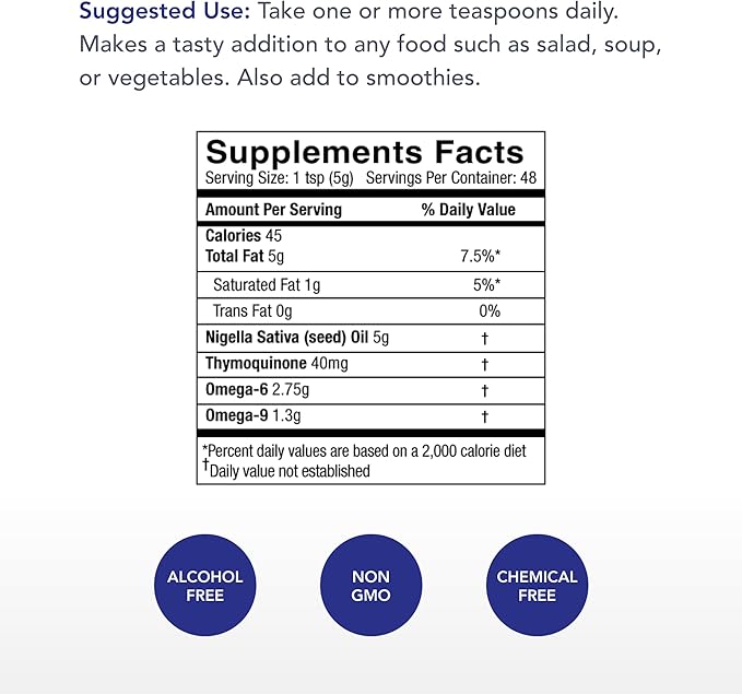 Physician's Strength Black Seed Oil - 8 fl oz - Supports Healthy Body Response - Freshly Cold Pressed - Non-GMO - 48 Servings