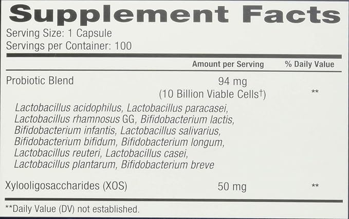 TruNature Advanced Digestive Probiotic, White, 100 Count (Pack of 2)