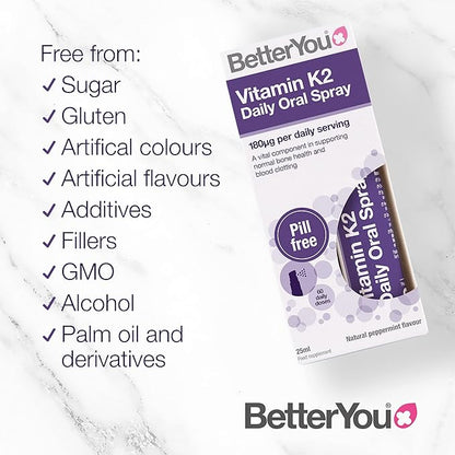 BetterYou Vitamin K2 Daily Oral Spray 25ml
