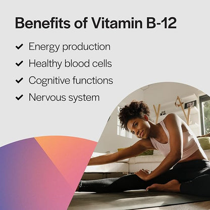 PureFormulas Liquid B12 1000 mcg - Natural Cherry Flavor B12 Sublingual Drops, Potent Daily Support for Energy & Wellness - Non-GMO, Allergen-Free - 1 fl. Oz.