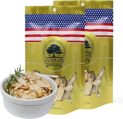 DOL American Ginseng Slices from Wisconsin (Sliced Ginseng Root Wisconsin Grown!Most People Use It to Make Ginseng Tea! Good for Health! 花旗参片/西洋参片 （Sliced Ginseng Root） 113g/Bag