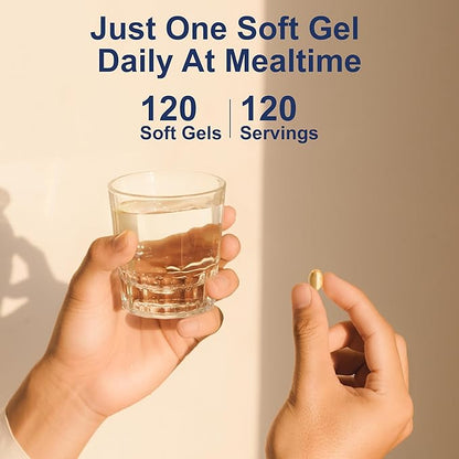 Carlson - Vitamin D3, 4000 IU (100 mcg), Vitamin D Supplements, Bone & Immune Health, Cholecalciferol Supplement, Gluten Free Vitamin D Capsules, 120 Softgels