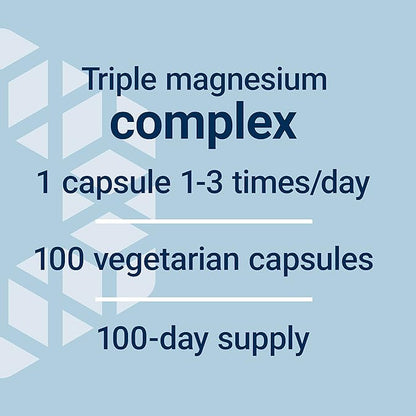 Life Extension Magnesium Caps, 500 mg, Magnesium Oxide, Citrate, Succinate, Heart Health, Healthy Bones, Metabolism Support, 100 Vegetarian Capsules (Pack of 2)