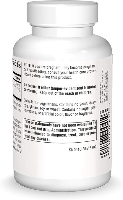 Source Naturals Vitamin B-2 Riboflavin 100 mg Supports Energy Production - 250 Tablets