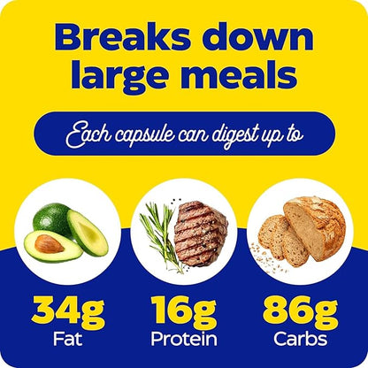 Enzymedica Digest Gold + ATPro, Maximum Strength Digestive Enzymes, Helps Digest Large Meals for Instant Bloating Relief, 45 Count