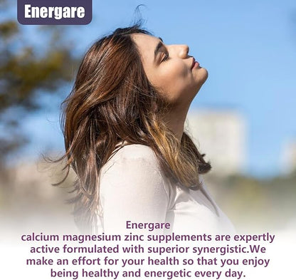 2 Packs Calcium Magnesium Zinc Gummies with Vitamin D3, Sea Moss, Calcium Gummies for Bone, Muscles, Calm Mood Support, Supplements for Kids & Adults, Sugar-Free, Vegan, Elderberry Flavor, 120ct