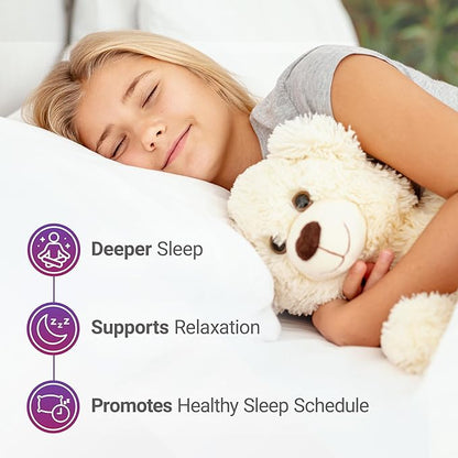Luna Kids Sleep Aid Tablets for Children 4+ - Naturally Sourced Ingredients - 120 Chewable Tablets - Gentle, Herbal Supplement with Chamomile, Melatonin, Valerian & Lemon Balm
