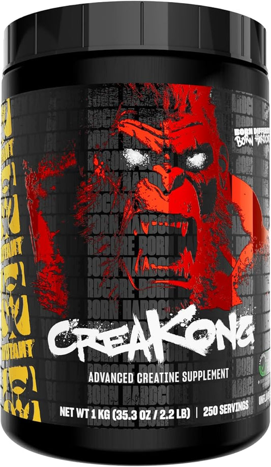 Mutant CREAKONG – Advanced Creatine Supplement with Triple Creatine Blend for Muscle Strength, Size & Performance – Unflavoured, Banned Substance Tested– 2.2 lbs