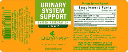 Herb Pharm Urinary System Support Liquid Herbal Formula, 1 Fl Oz