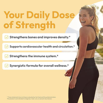 D3 K2 Vitamin 5,000 IU (125 mcg) + MK-7 (180 mcg) Natural Supplement | Bone, Heart, & Immune Support | Enhances Calcium Absorption | Women & Men | Vegan | 60 Servings