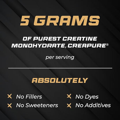 Sandhu's Creapure German Creatine Monohydrate Powder Supplements for Men & Women, Unflavored, 60 Servings, 10.58 Oz, Sport Supplement Supports Lean Muscle Building