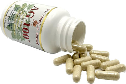 AG 100-100% Pure Wild American Ginseng Capsules