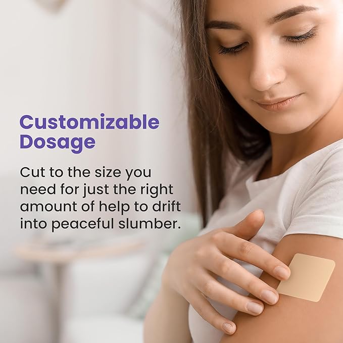 Melatonin Patches for Adults - 60 Beige Sleep Patches for Adults, Skin Friendly, Sleep Promoting Stickers with Natural Ingredients - Supports Better Sleep & Relaxation - 2 packs of 30