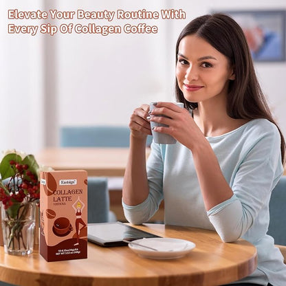 Collagen Protein Coffee Powder, 10gx10 Packs, Instant Coffee, Organic Protein Coffee, Superboost Supplement (100g)