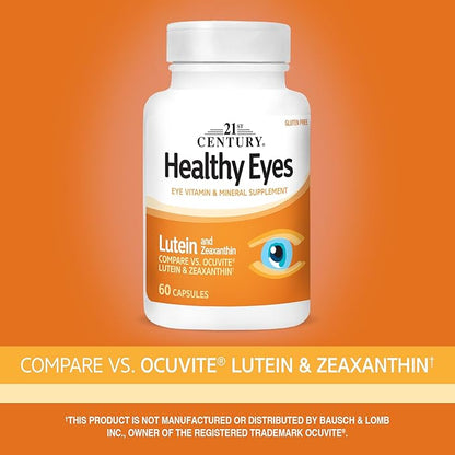 21st Century Healthy Eyes Lutein and Zeaxanthin Capsules, 60 Count (27454)