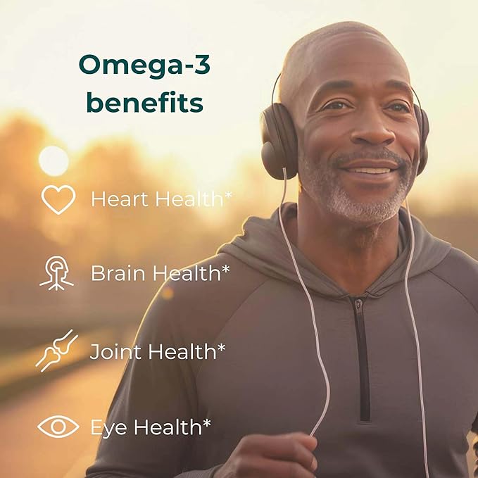 Iwi Omega-3 & Heart Omega-3 Bundle, 30 Servings, Vegan Plant-Based Algae Omega 3, Krill & Fish Oil Alternative, No Fishy Aftertaste