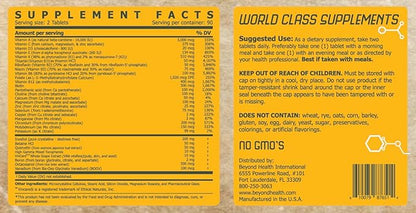 Beyond Health Multi-Vitamin 90 Day Supply - 180 Count - Overall Wellness Support