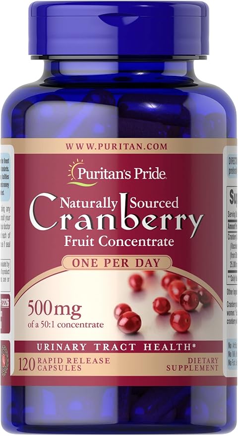 Puritan's Pride One A Day Cranberry - 120 Capsules Supports Urinary Health