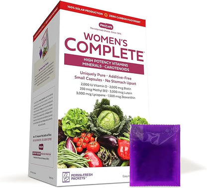 ANDREW LESSMAN Multivitamin - Women's Complete 60 Packets - High Potencies of 30+ Nutrients, Essential Vitamins, Minerals, Carotenoids. Small Easy-to-Swallow. No Binders, No Fillers, No Additives