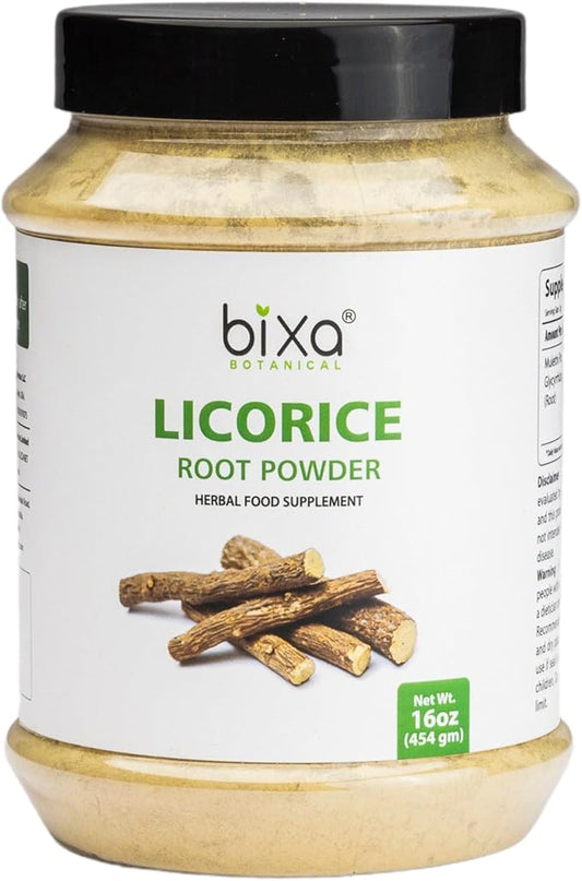 bixa BOTANICAL Licorice Root Powder (454g /16 Oz) (Glycyrrhiza glabra), Dietary Supplement