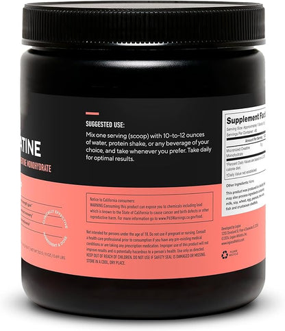 LEGION Micronized Creatine Monohydrate Supplement - Clean Creatine Powder for Muscle Gain & Post Workout Recovery - Micronized Creatine Supplement for Maximum Absorption (60 Servings, Unflavored)