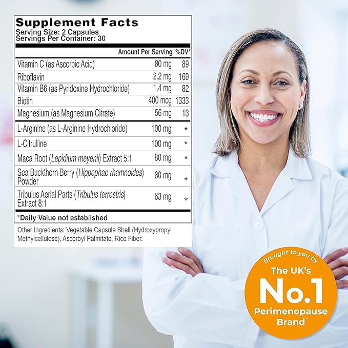 Health & Her Intimacy+ Multi-Nutrient Supplement Support for Women - Contains Maca Root and Tribulus to Help Discover You Again, Vegan (60 ct -1 Month)