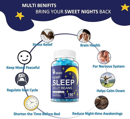Melatonin 3mg 15mg for The Whole Family with Ashwagandha, 5-HTP, Lemon Balm, Magnesium, B12, B6 Chewable & Low Sugar - for Healthy Rest Cycle, Deep Zzzs, Positive Mood & Brain Health, 150 Counts
