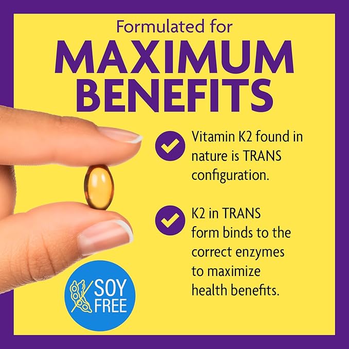 InnovixLabs Vitamin D3 K2-5000 IU Vitamin D3 Plus 600 mcg Vitamin K2 MK4 and MK7 for Max Calcium Absorption, Supports Bone, Immune, Heart Health, 3rd Party Tested, Gluten Free, 60 Softgels