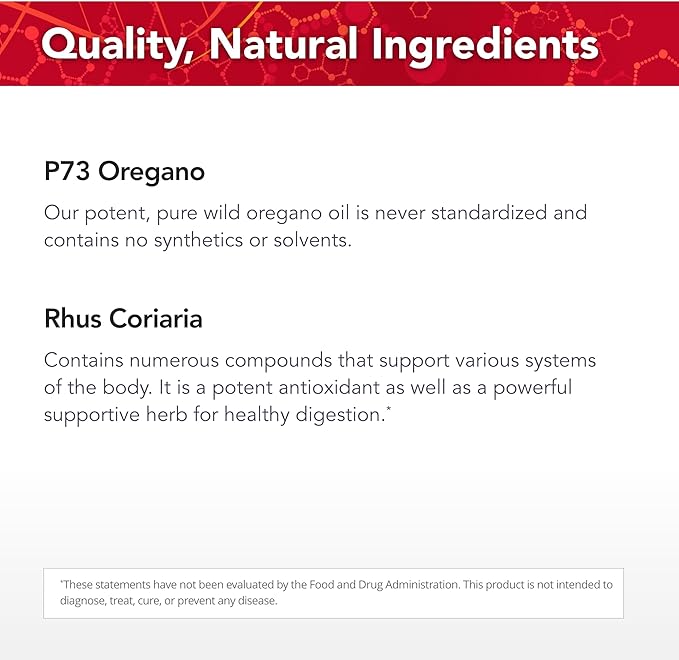 Physician's Strength Wild Oregano-Plus - 90 Capsules - Supports Healthy Immune System, Digestion & Bones and Joints - Non-GMO - 90 Servings
