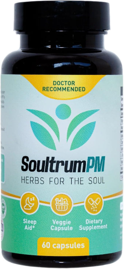 PM Sleep Supplement - Melatonin, L-Theanine, Ashwagandha, Chamomile Extract, Valerian Root, Passionflower Extract, Magnesium Glycinate, Vitamin B6