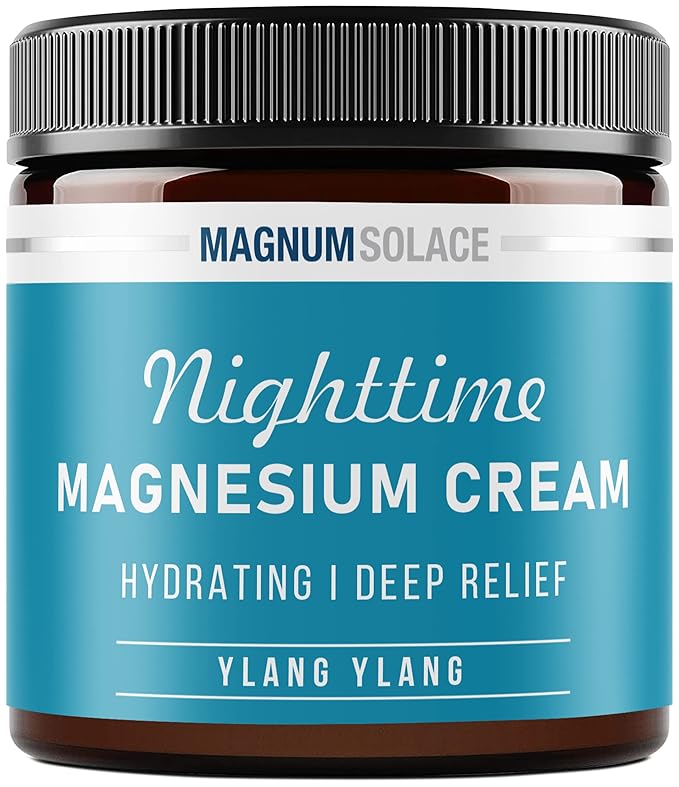 Magnesium Cream – Magnesium Chloride Cream – Topical Magnesium Cream for Nighttime Relief, Rest & Recovery – Safe for Kids (Ylang Ylang)