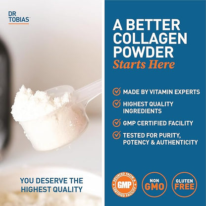 Dr. Tobias Omega 3 Fish Oil & Collagen Peptide Supplements, Supports Heart, Brain, Bone, Joint & Immune System, Promotes Hair, Skin, Nail Health and Beauty
