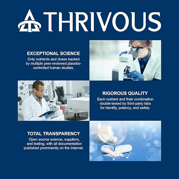 Thrivous Serenity - Natural Sleep Aid Pills - 5mg Melatonin with 200mg L-Theanine and Magnesium Glycinate - Extra Strength Stress Relief Supplement - 30 High Dose Servings - 60 Capsules